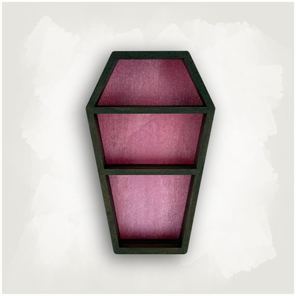 Small Coffin Shaped Trinket Shelf