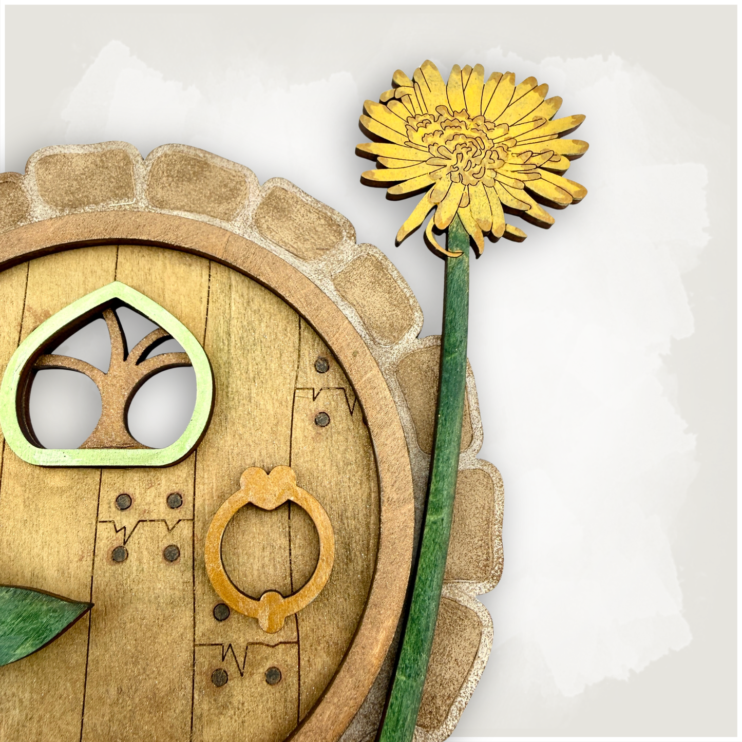 Hobbit Hole Shelf & Baseboard Decor