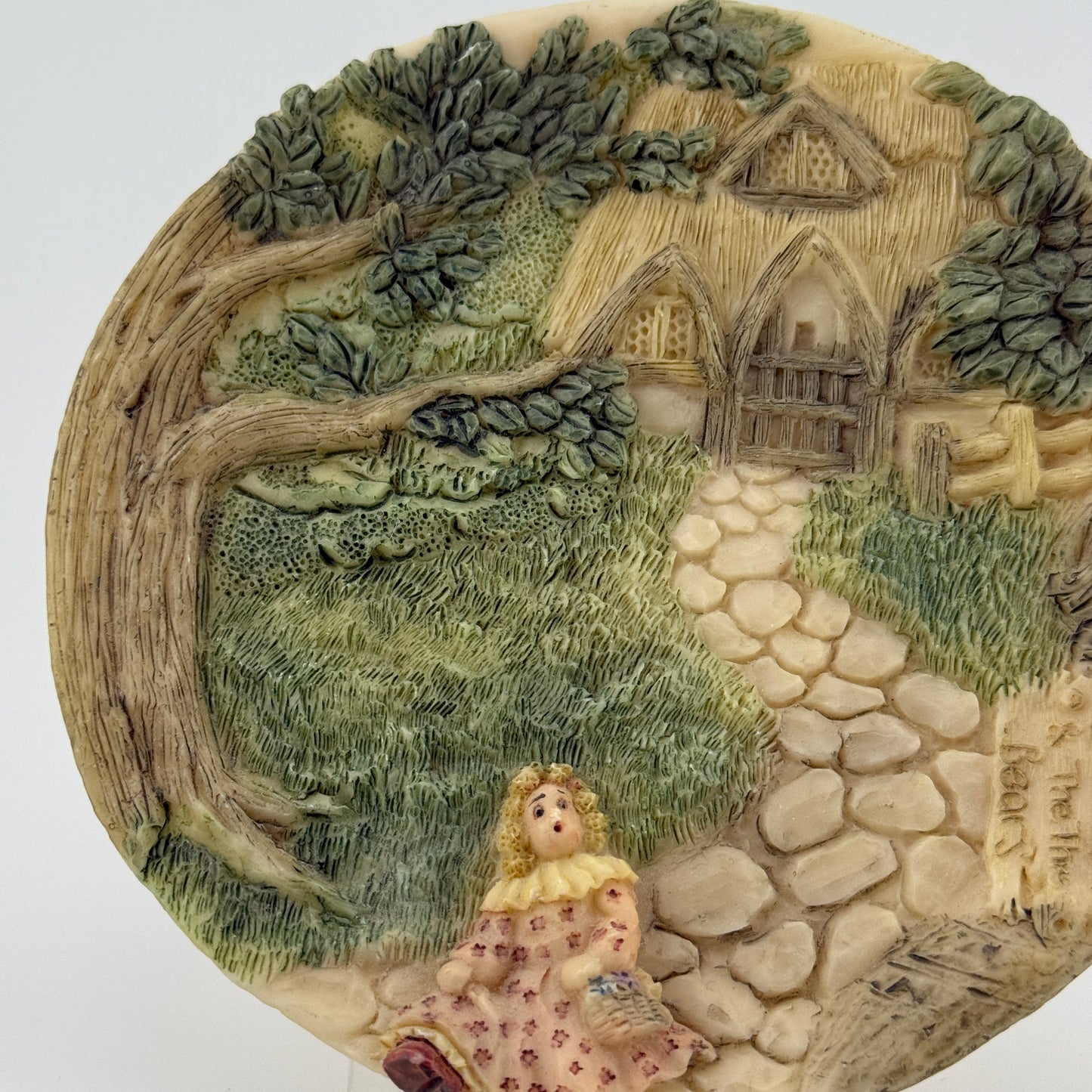 Vintage Goldilocks & the Three Bears 3D Collector Plate