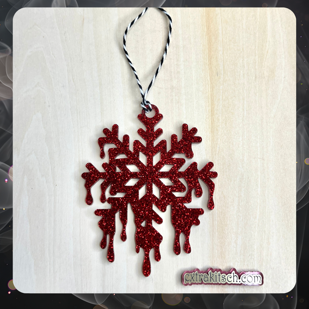 Bloody Snowflake Creepmas Ornament