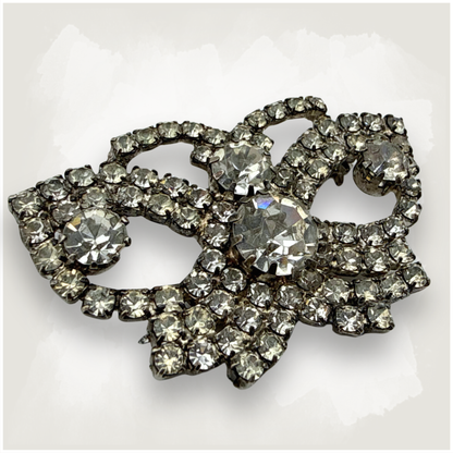 Mid-Century Sparkle Butterfly Brooch