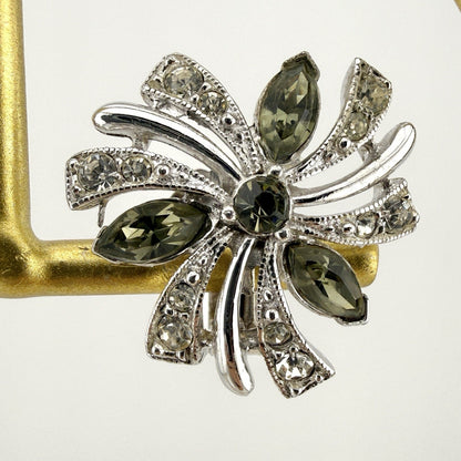Vintage Bogoff Atomic Starburst Clip On Earrings