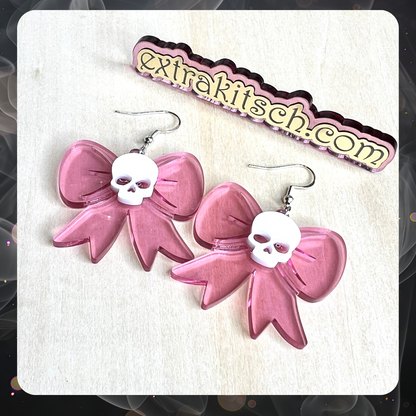 Coquette Skull Earrings