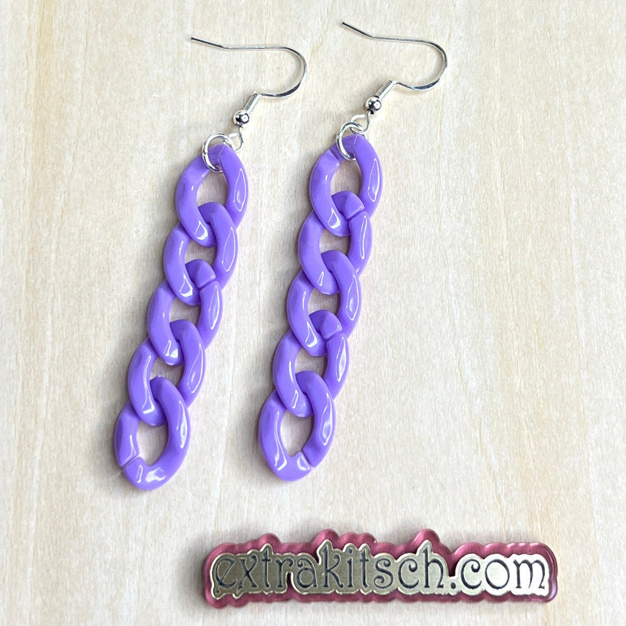 Colorful Chain Link Earrings