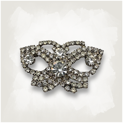 Mid-Century Sparkle Butterfly Brooch