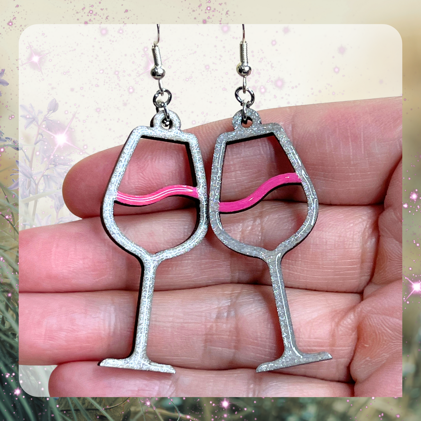 Wine Glass Earrings