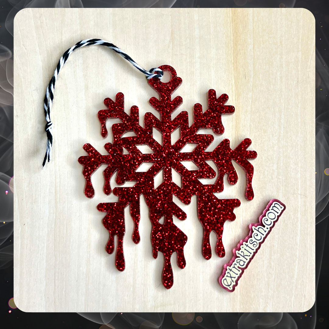 Bloody Snowflake Creepmas Ornament