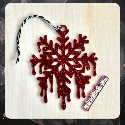 Bloody Snowflake Creepmas Ornament