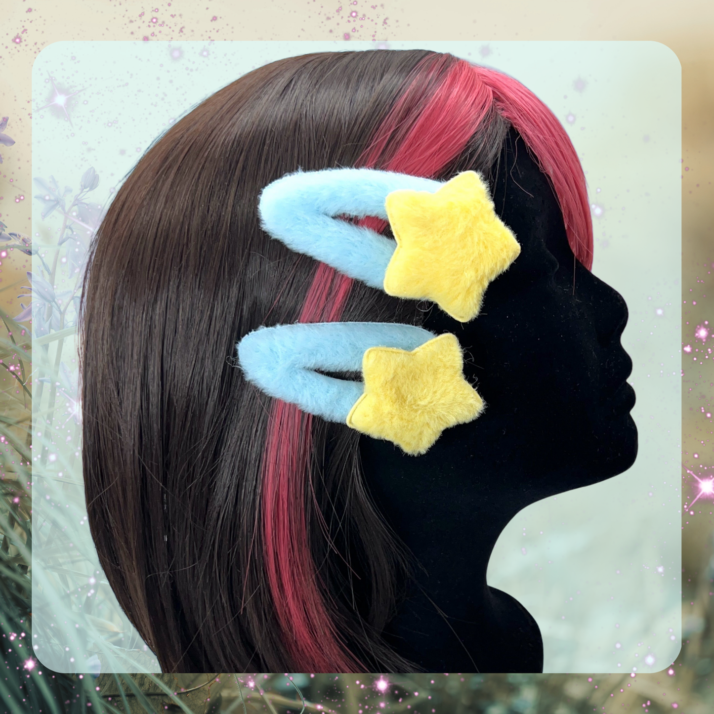 Y2K Plush Star Hair Clips