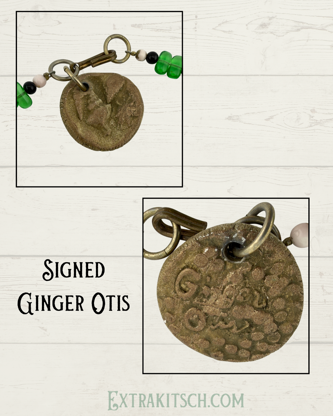 Vintage Tropical Lizard Statement Necklace