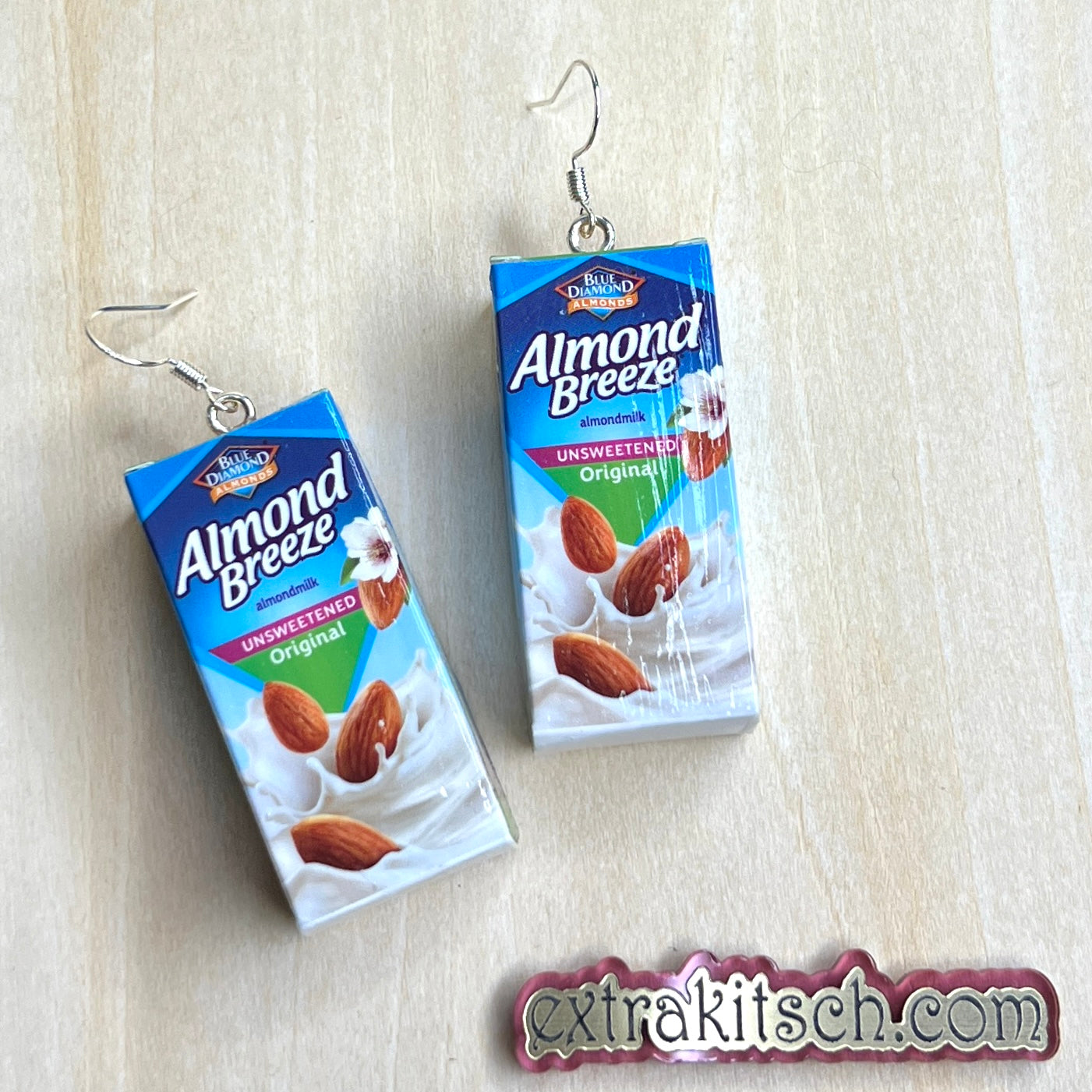 Almond Breeze Mini Food Earrings