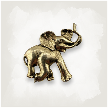 Vintage Lucky Elephant Brooch