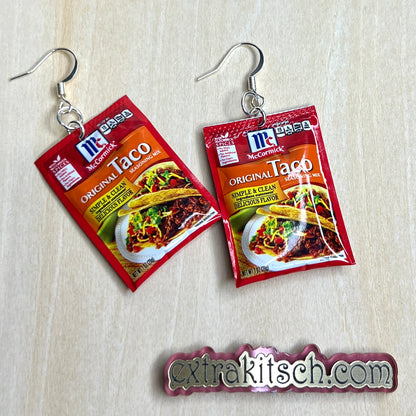 Taco Seasoning Mini Food Earrings