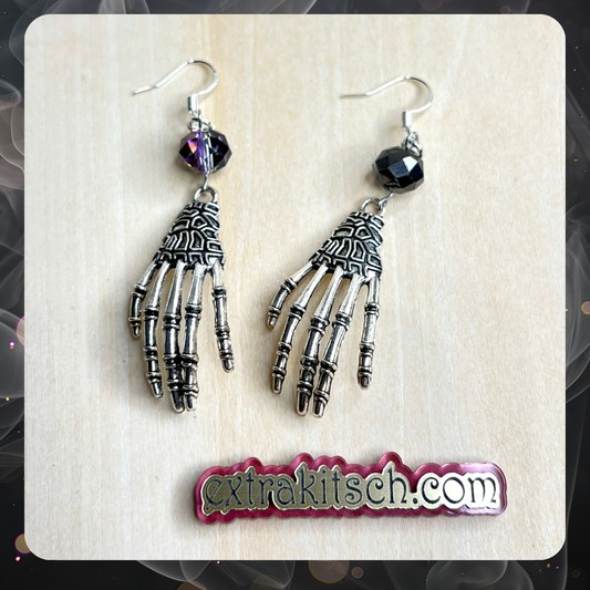 Skeleton Hand Earrings