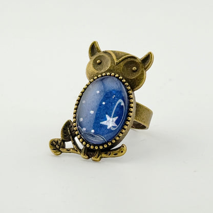 Celestial Owl Ring
