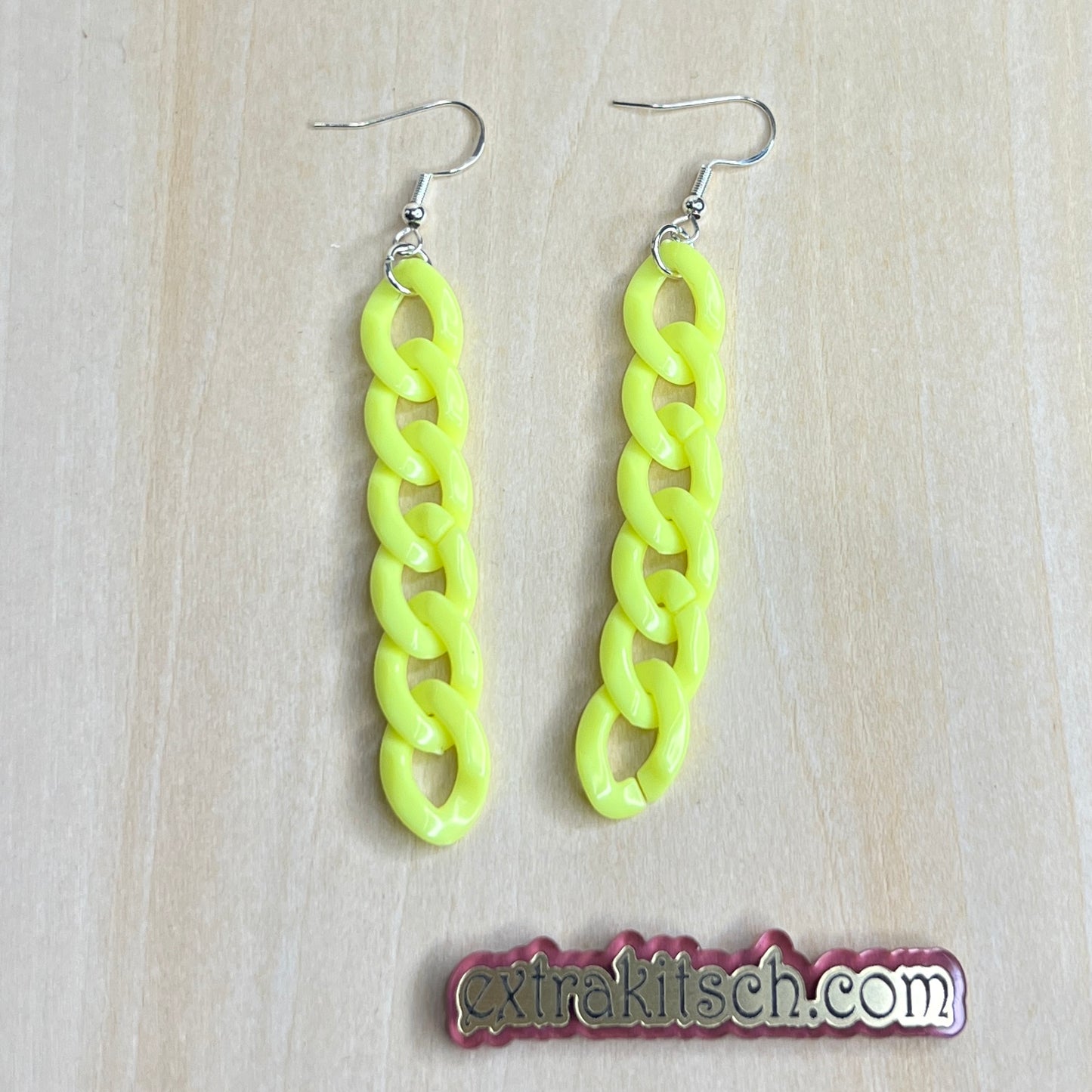 Colorful Chain Link Earrings