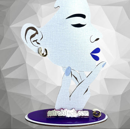 Monet Gold & Ivory Enamel Hoop Clip On Earrings