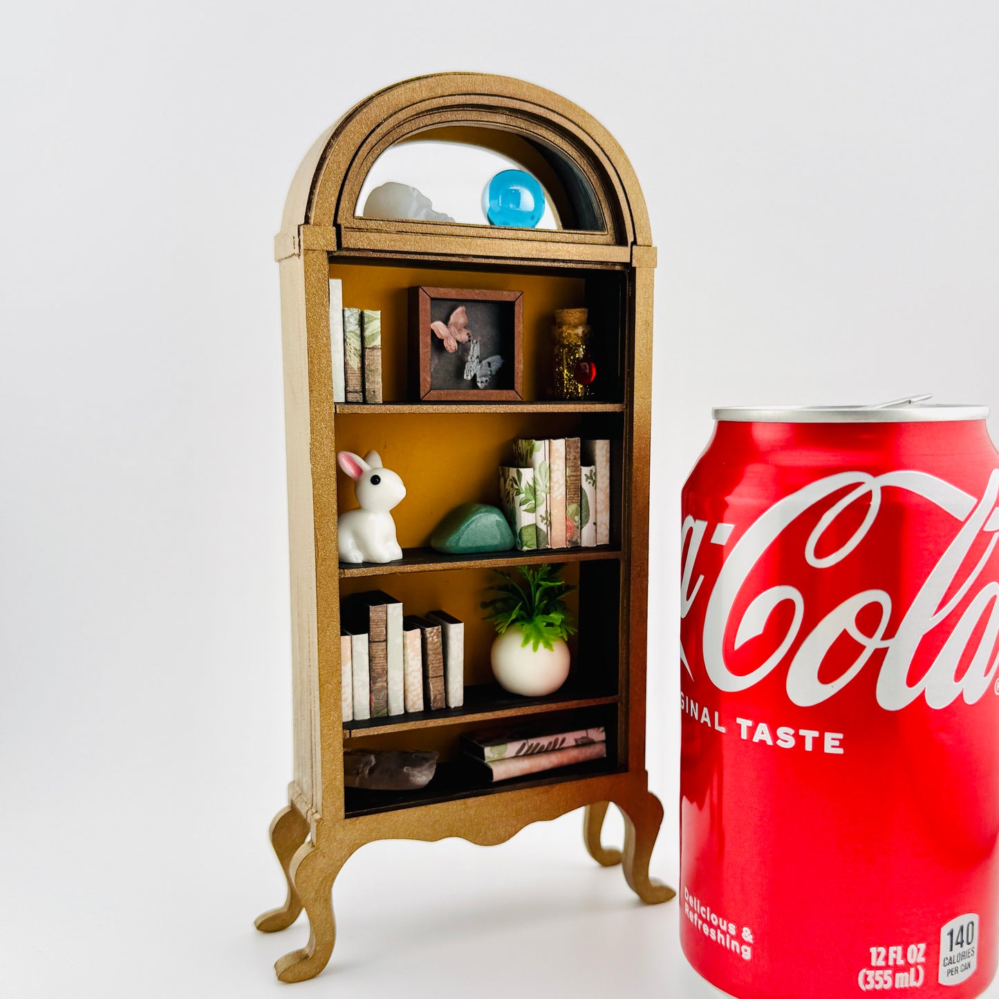 DIY Miniature Bookshelf Curio