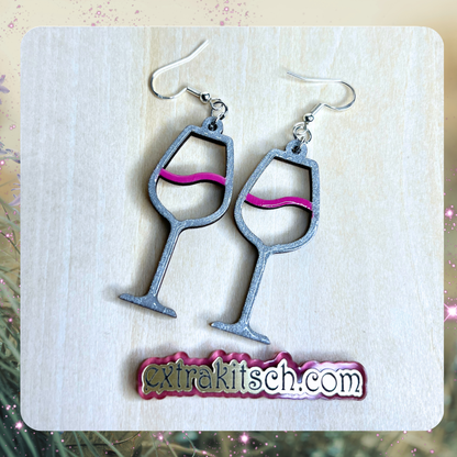 Wine Glass Earrings