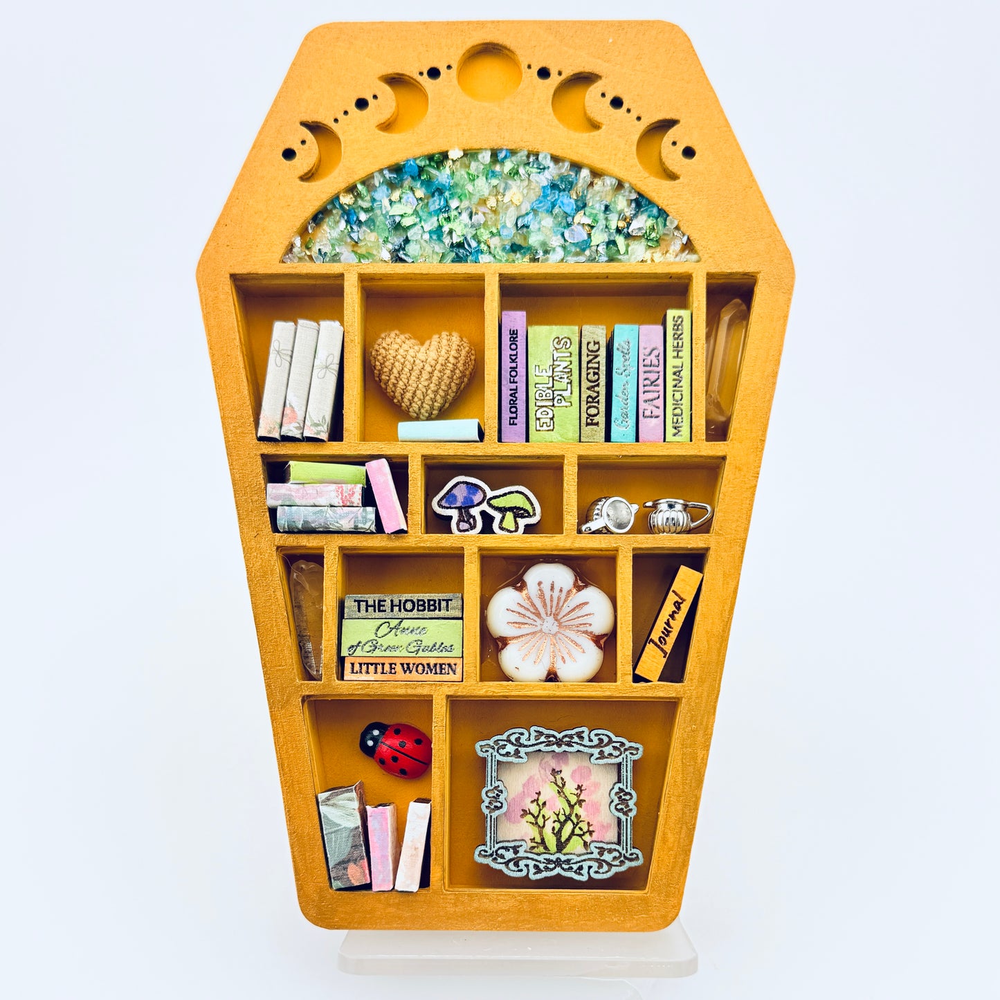 Cottagecore Miniature Curio Shelf