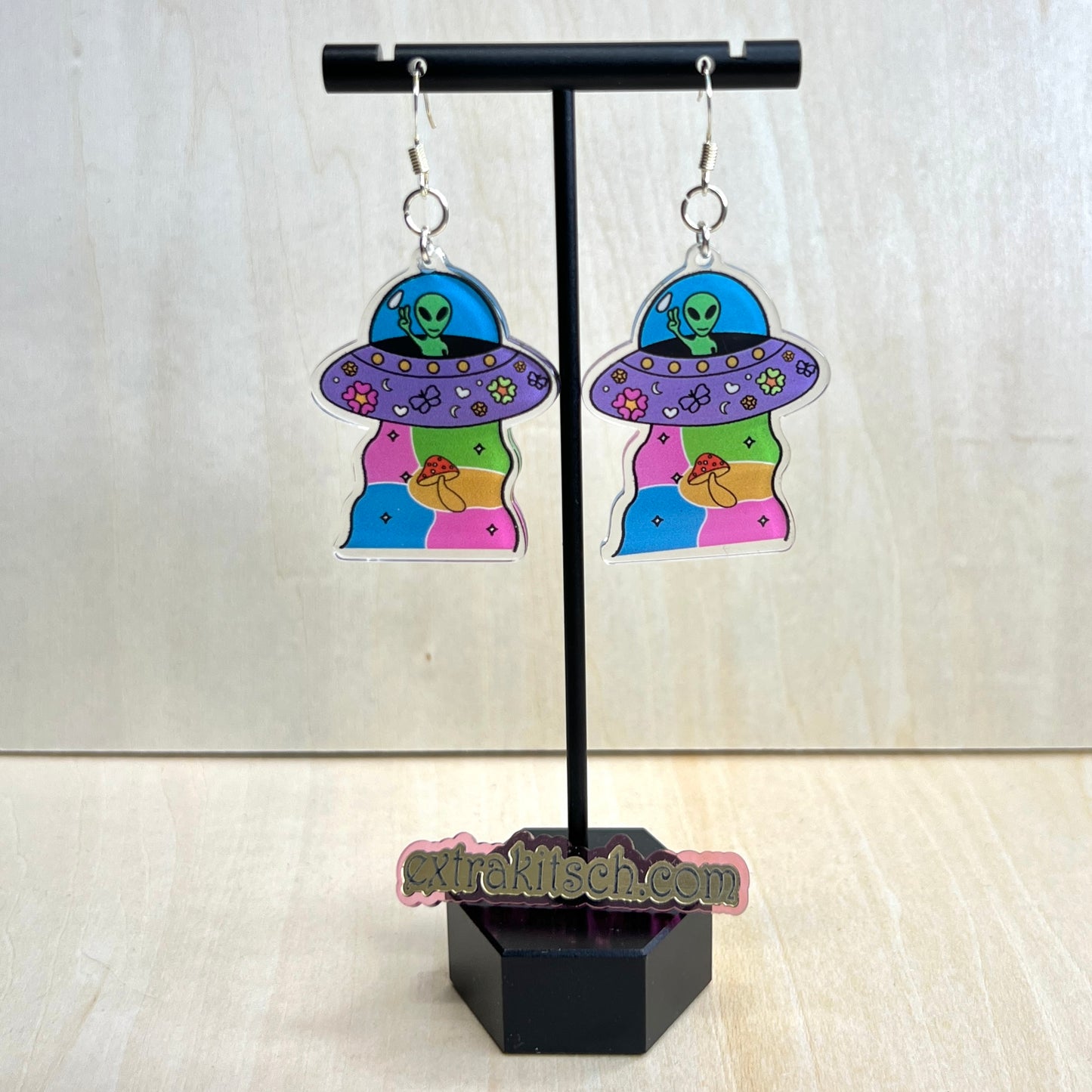 Trippy Alien Earrings