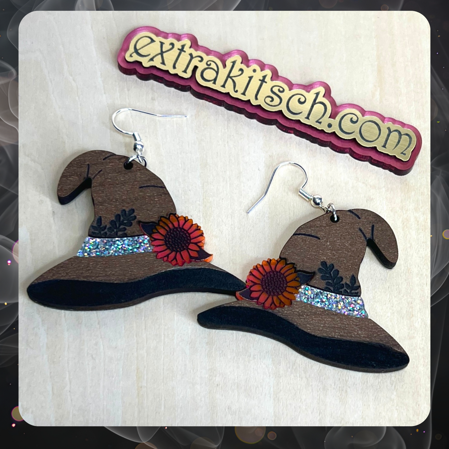 Witchy Woman Hat Earrings