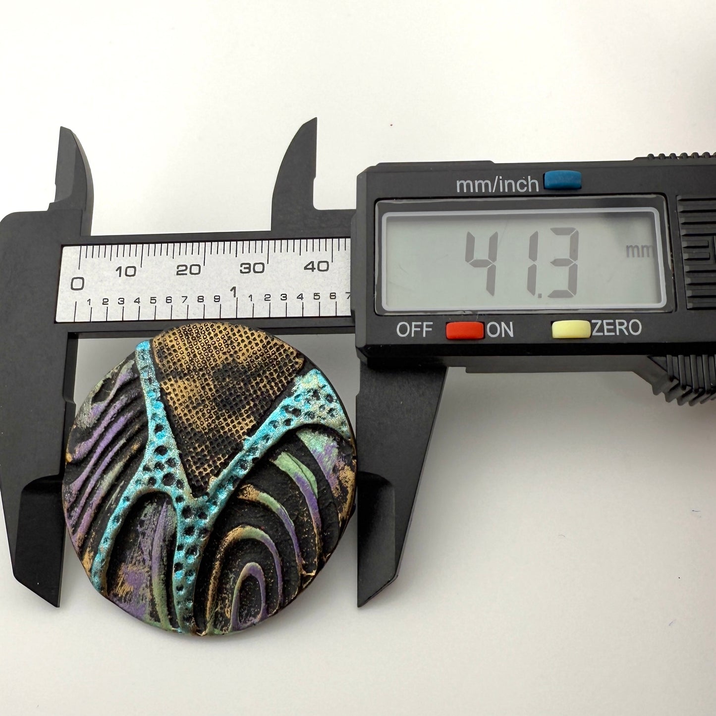 Hand Painted Abstract Statement Stud Earrings