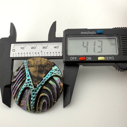 Hand Painted Abstract Statement Stud Earrings