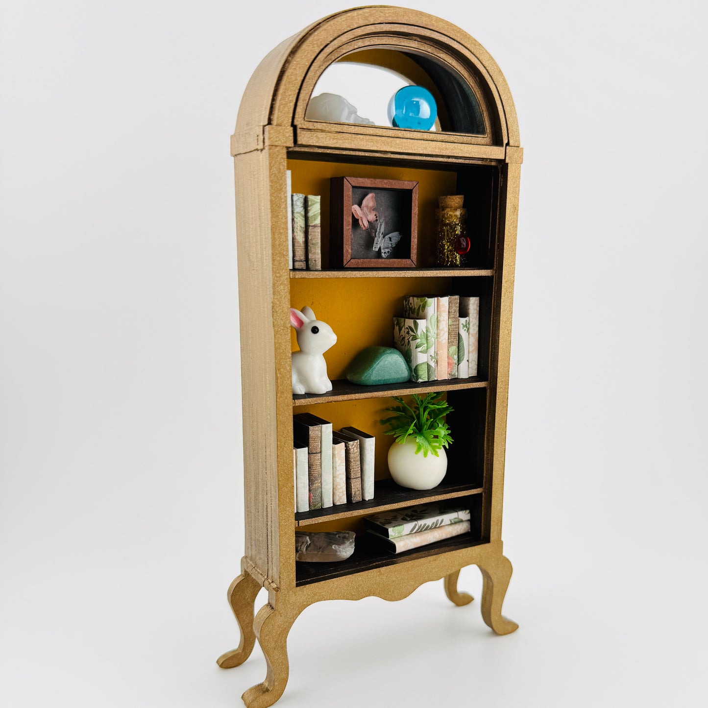 DIY Miniature Bookshelf Curio