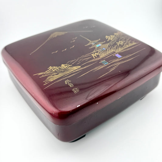 Vintage Japanese Lacquer Trinket Box – Mid Century Decor