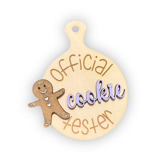 Official Cookie Tester Magnet – Gingerbread Mini Cutting Board