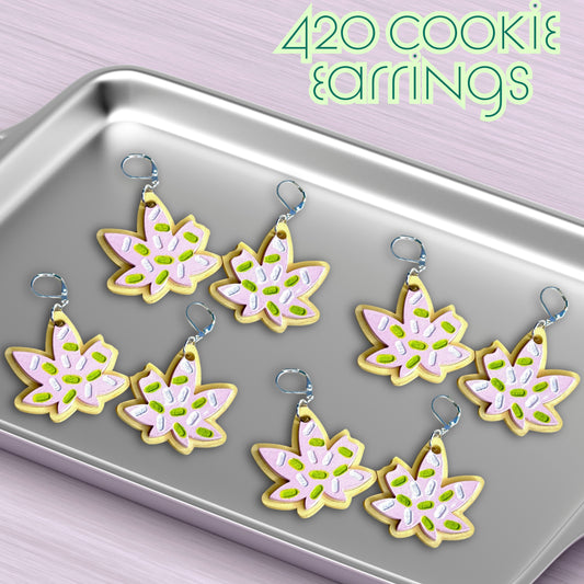 420 Cookie Earrings