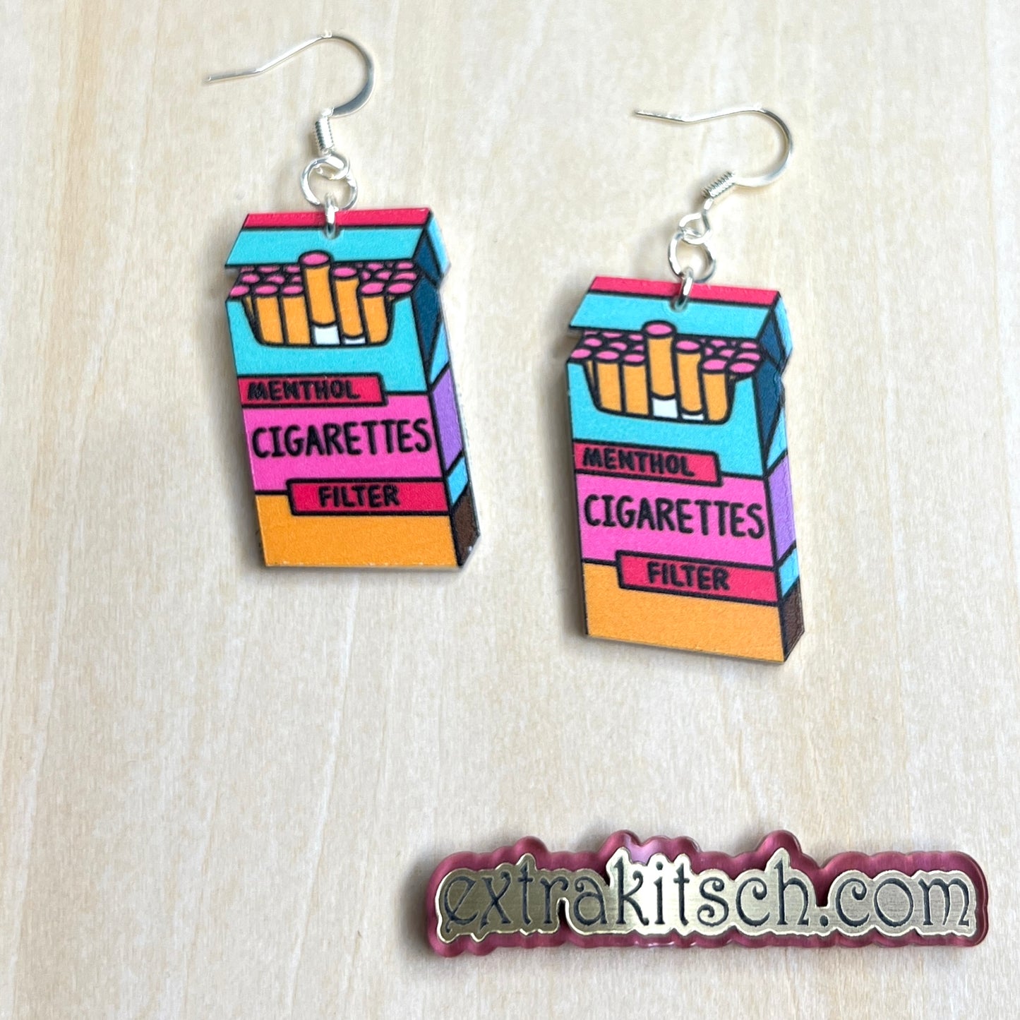 Menthol Cigarette Earrings