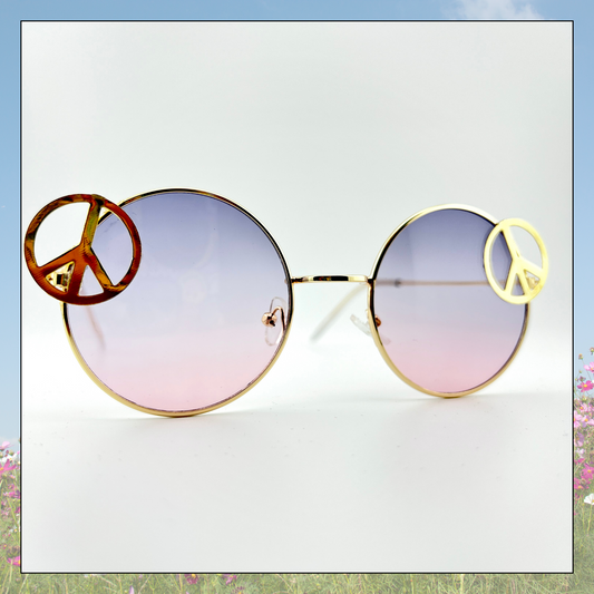Give Peace A Chance Hippie Sunglasses