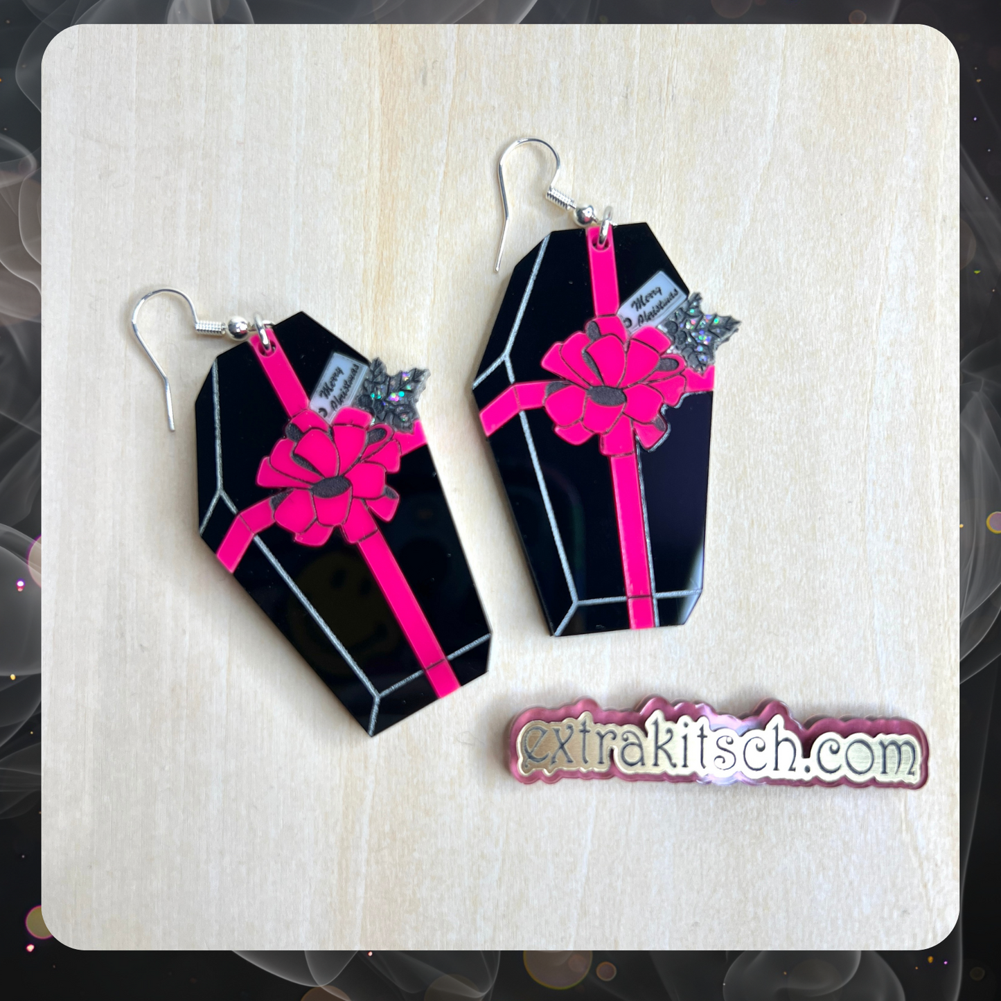 Coffin Christmas Gift Earrings