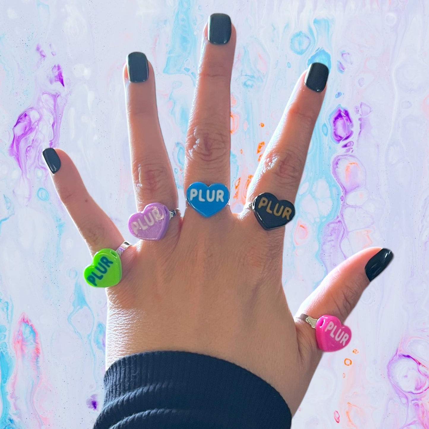 PLUR Rave Ring - Kandi Jewelry