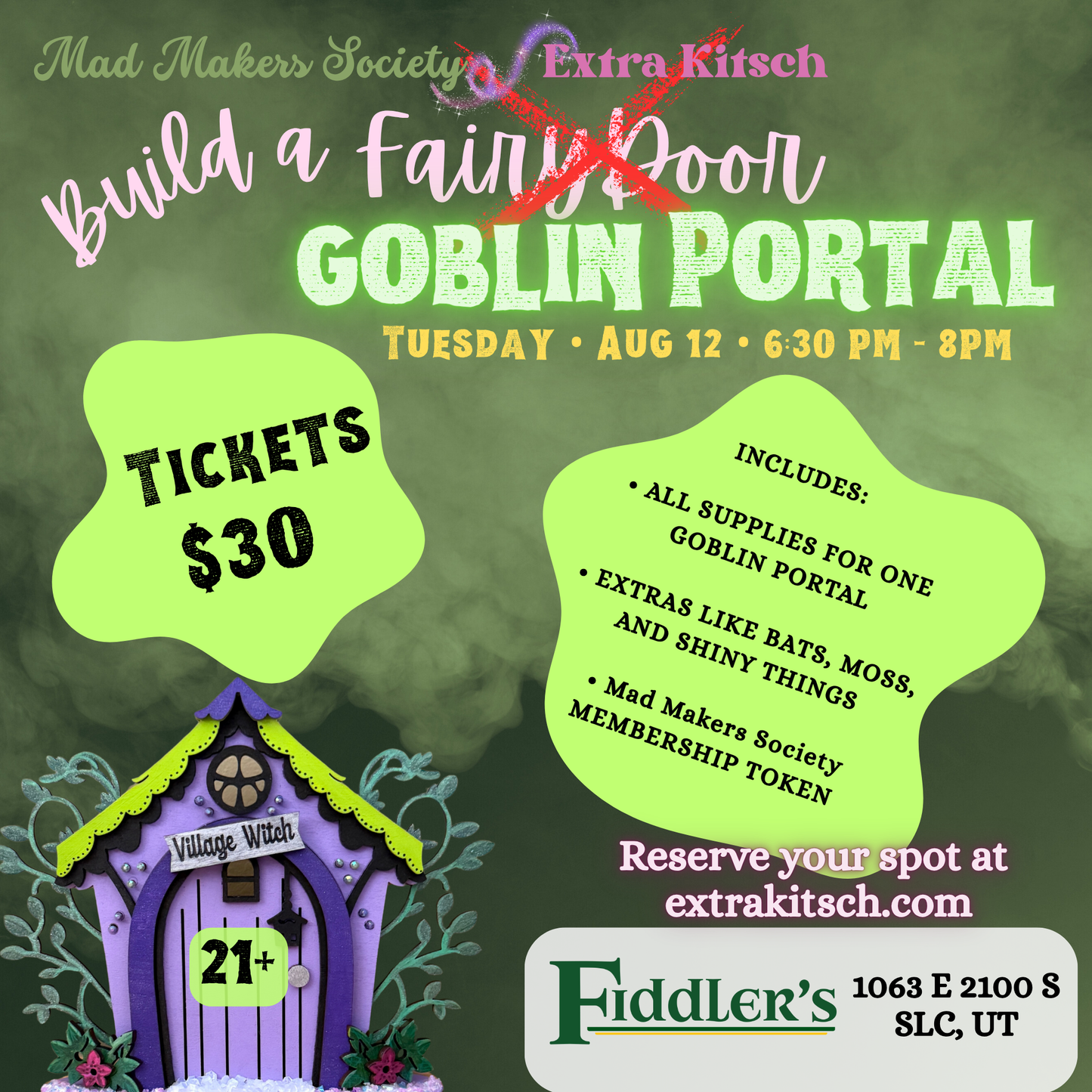 Paint & Sip: Build a GOBLIN PORTAL Craft Workshop
