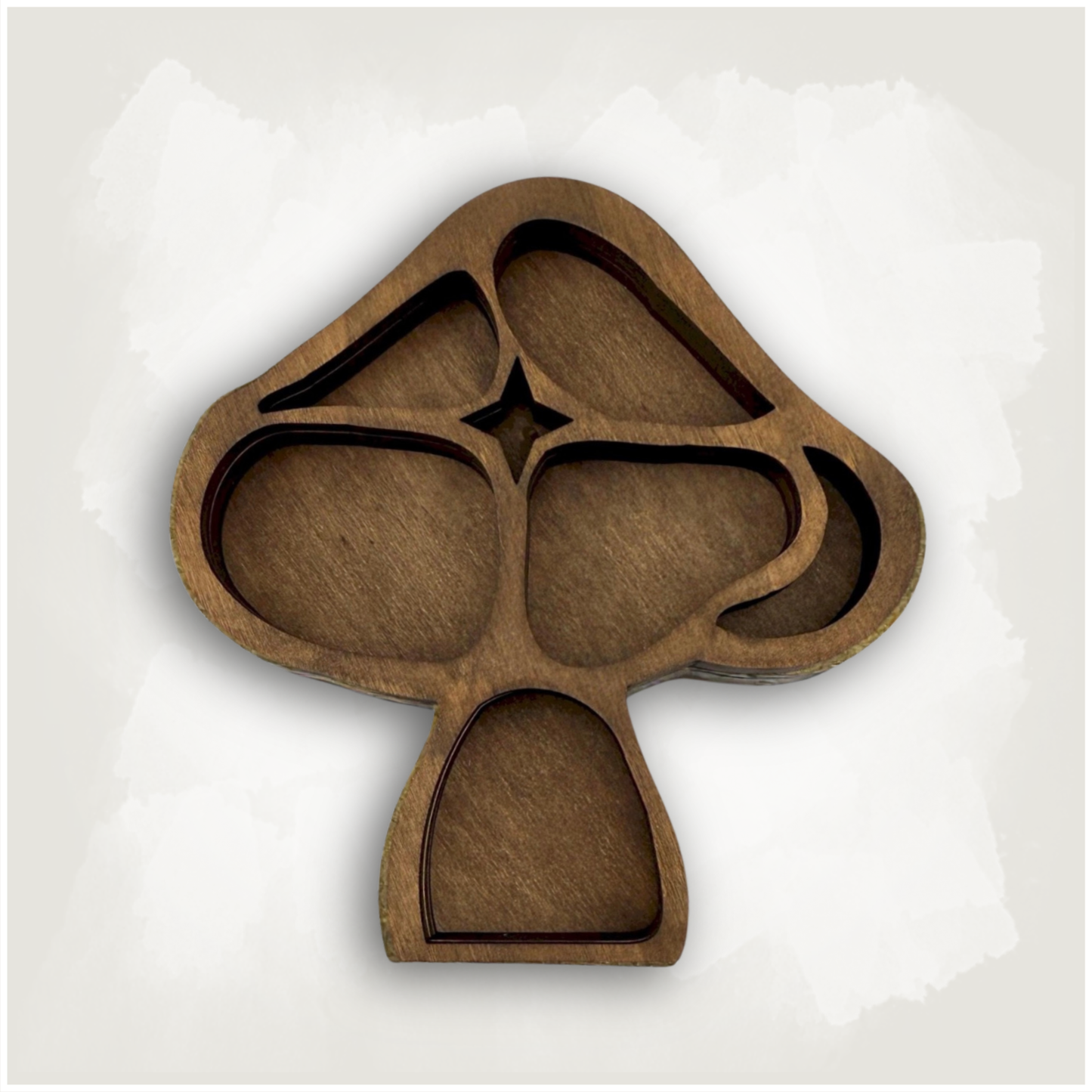 Small Mushroom Shaped Trinket Curio Shelf