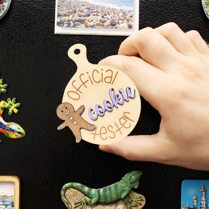 Official Cookie Tester Magnet – Gingerbread Mini Cutting Board