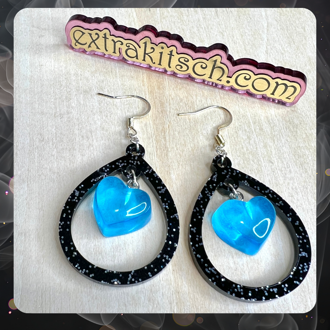 Icy Heart Earrings