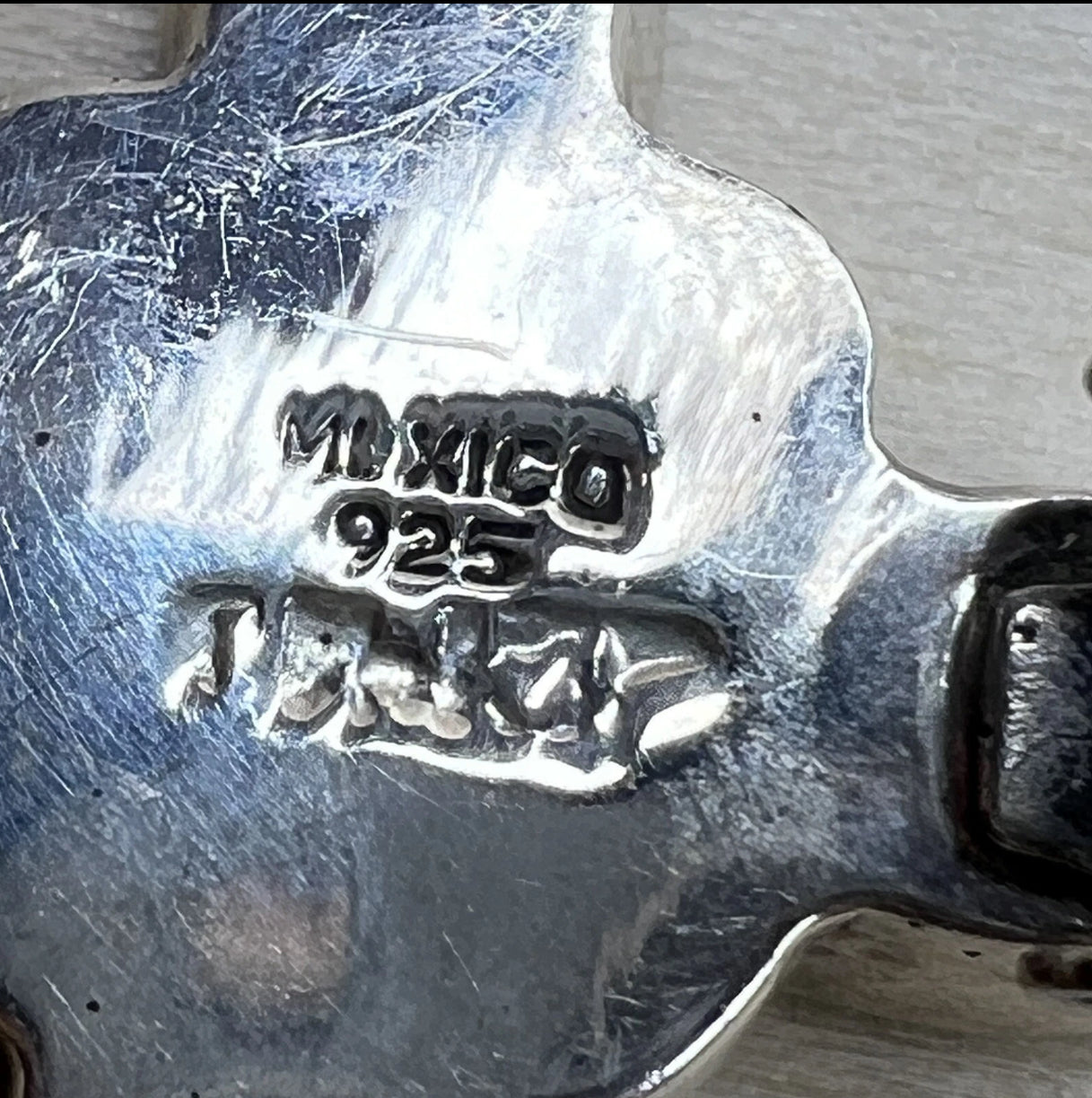 Vintage Mexican 925 Sterling Silver and Green Malachite Clip-On Earrings