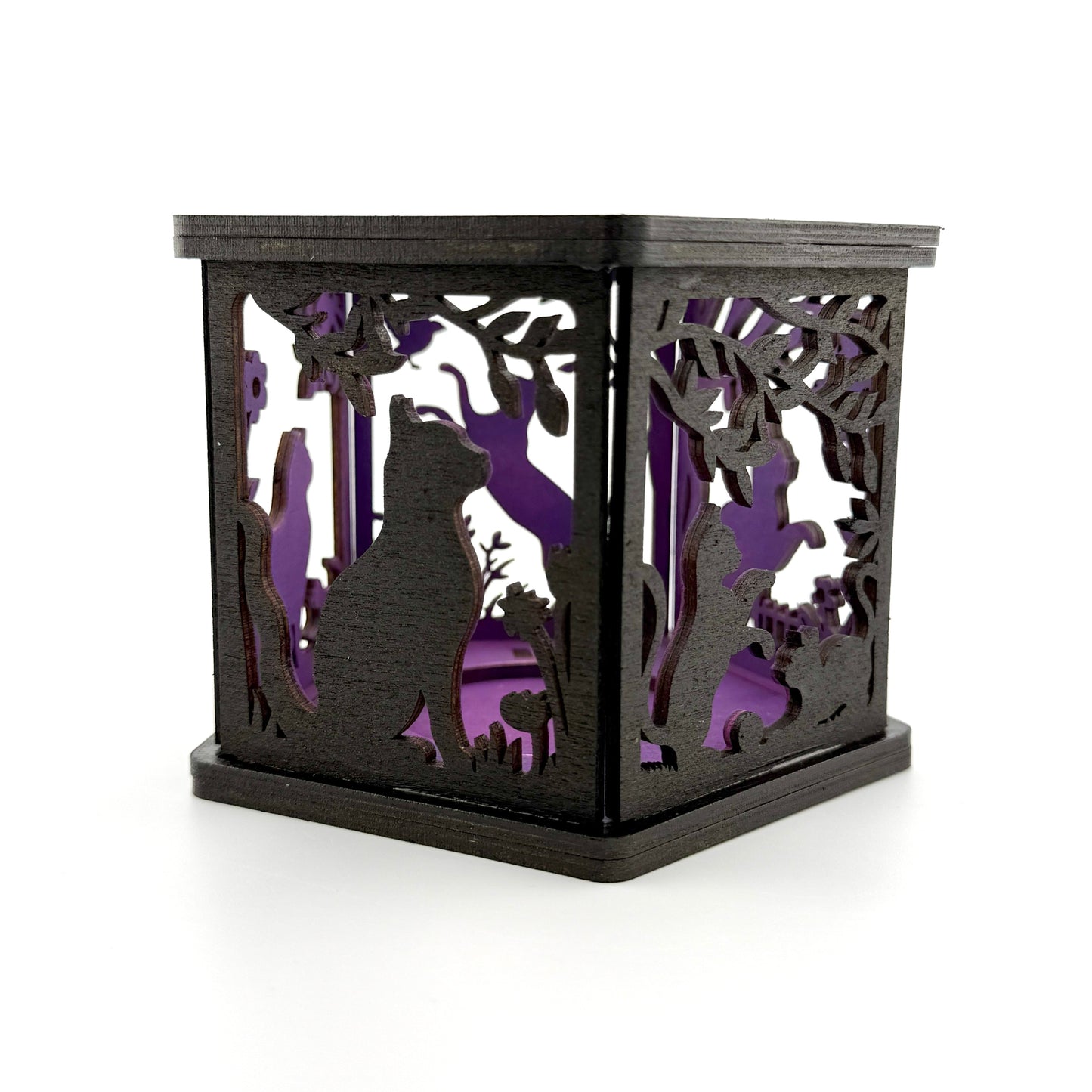 Cat Tealight Lantern Night Light