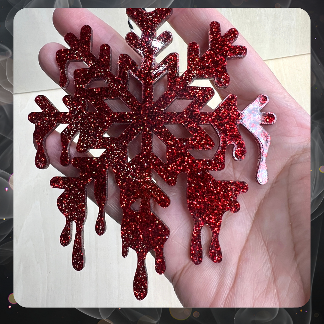 Bloody Snowflake Creepmas Ornament