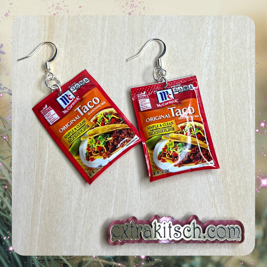 Taco Seasoning Mini Food Earrings