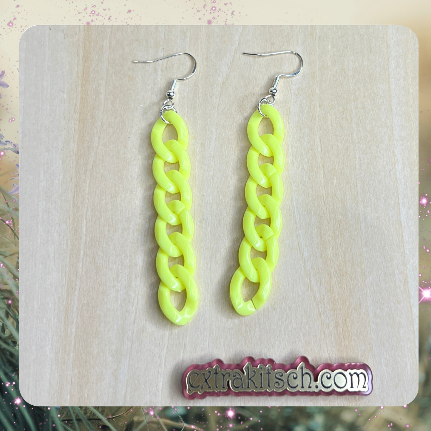 Colorful Chain Link Earrings