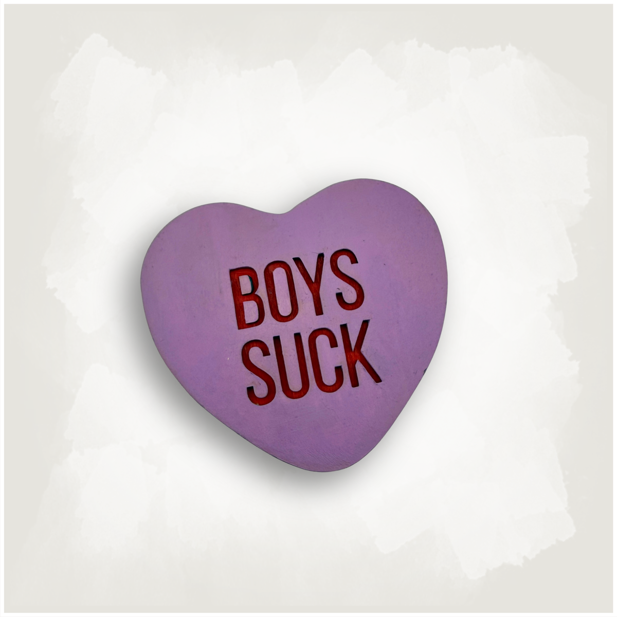Boys Suck Conversation Heart Trinket and Jewelry Box
