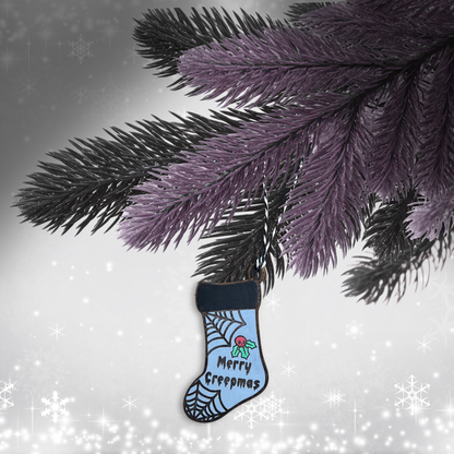 Horror Merry Creepmas Stocking Spooky Ornament