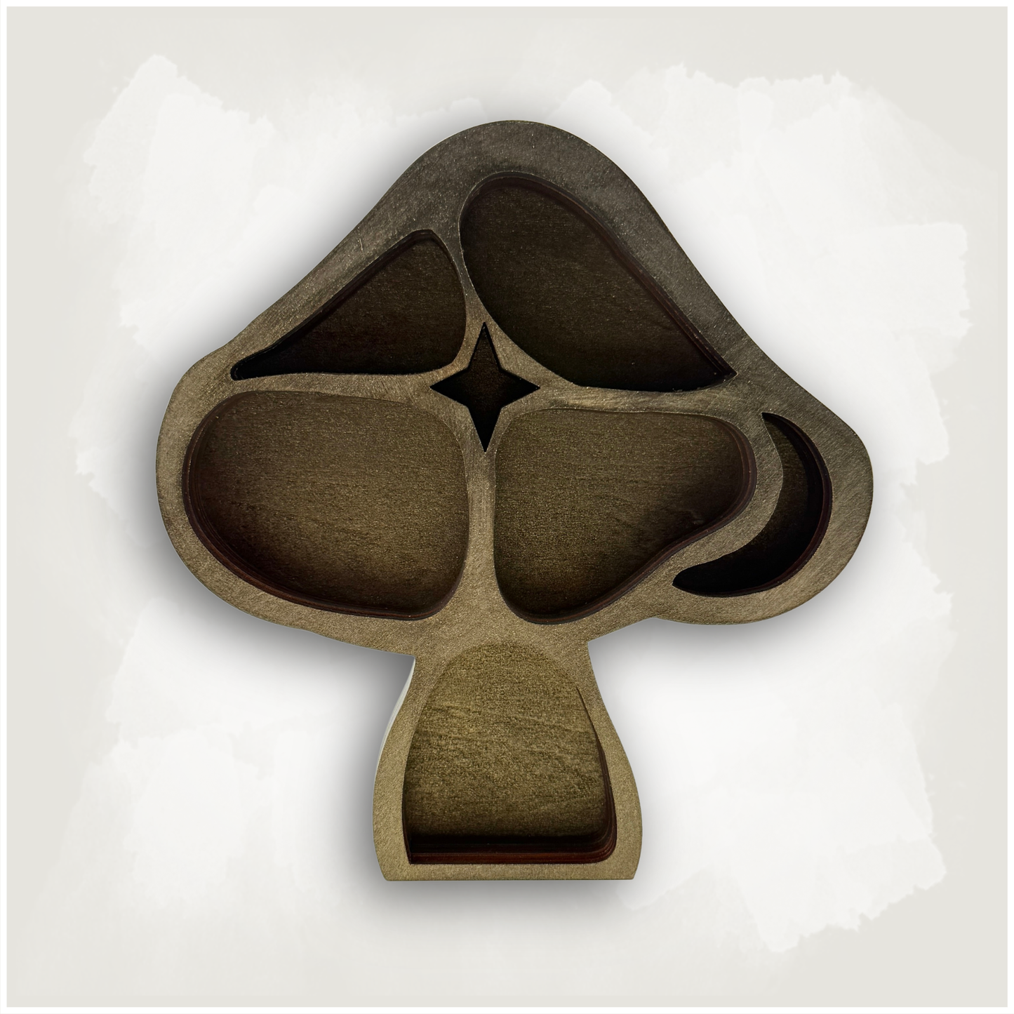 Small Mushroom Shaped Trinket Curio Shelf