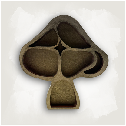 Small Mushroom Shaped Trinket Curio Shelf