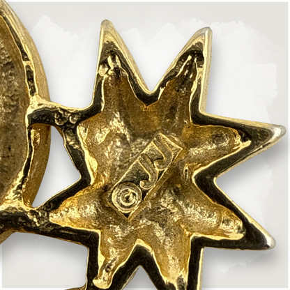 Y2K Vintage JJ Jonette Symbols & Swear Words Brooch